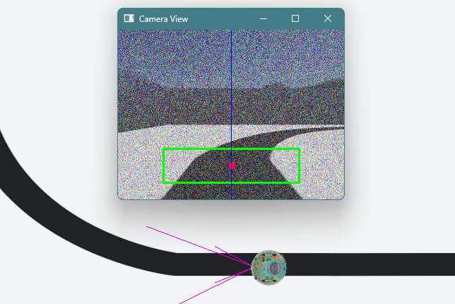 Resulting image with camera noise